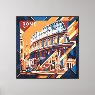 Impressão Em Tela Roma Art