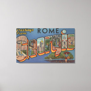 Impressão Em Tela Roma, letra ScenesRome de GeorgiaLarge, GA