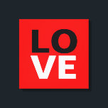 Impressão Em Tela Romance Único do Amor com Fundo Vermelho<br><div class="desc">Você pode mudar facilmente as fontes e as cores. Você também pode adicionar seu logotipo e a imagem de fundo conforme desejar.</div>