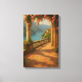 Impressão Em Tela Romanic Terrace Superlook Lake Como