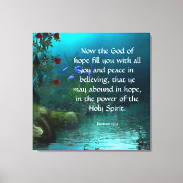 Impressão Em Tela Romanos 15:13