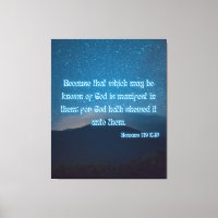 Romanos 1:19 Bíblia Verse KJV Pic Wall Art