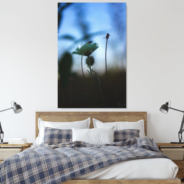 Impressão Em Tela Romantic Trees & Flowers – Botanical Fantasy Boho (Insitu(Quarto))