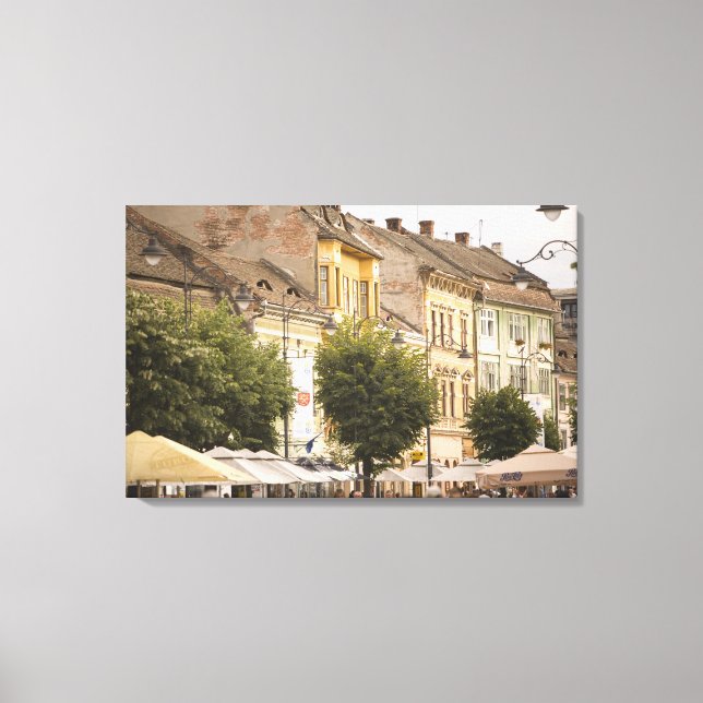 Impressão Em Tela Romênia, Sibiu. Cidade Nova. RF) (Frente)