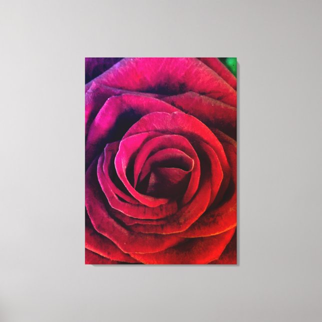 Impressão Em Tela Rosa (Frente)