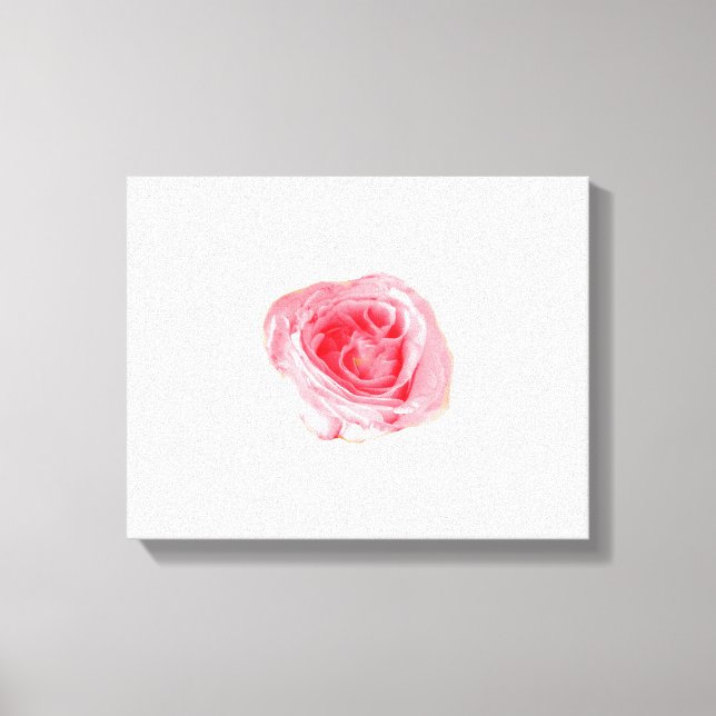 Impressão Em Tela Rosa (Frente)