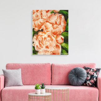 Impressão Em Tela Rosa