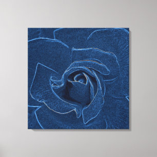 Impressão Em Tela rosa azul veludo