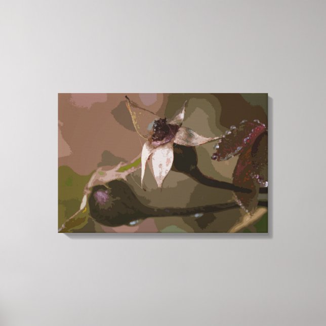 Impressão Em Tela Rosa Buds no outono (Frente)