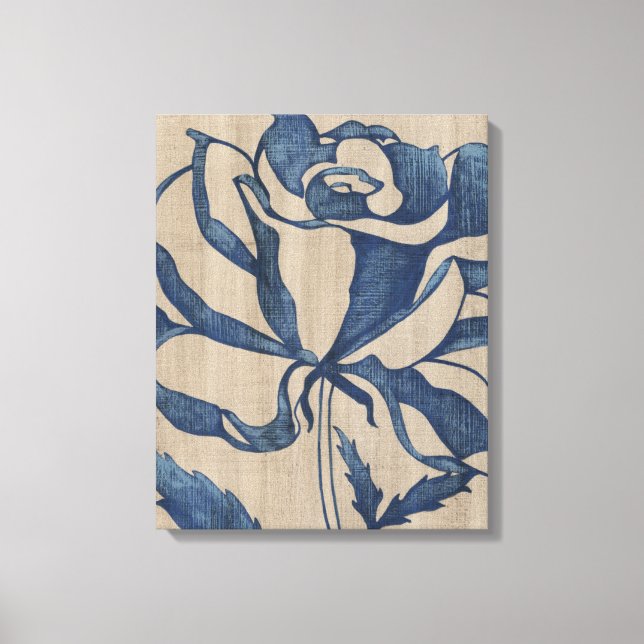 Impressão Em Tela Rosa de Indigo (Frente)