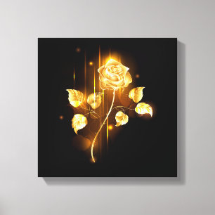 Impressão Em Tela rosa do ouro ( rosa dourado )