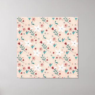 Impressão Em Tela Rosa Floral Elegante