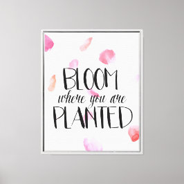 Impressão Em Tela Rosa Petals Bloom