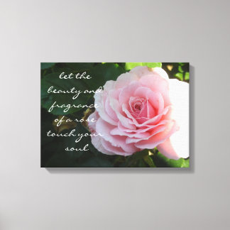 Impressão Em Tela Rosa Rosa Delicada com Dito