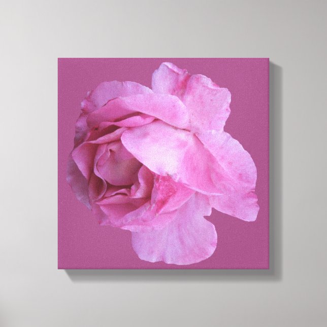 Impressão Em Tela Rosa-rosa-Namorados-romântico rosa-boho floral mod (Frente)