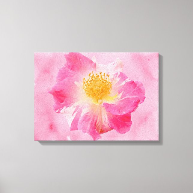 Impressão Em Tela Rosa Rosa Rosa (Frente)