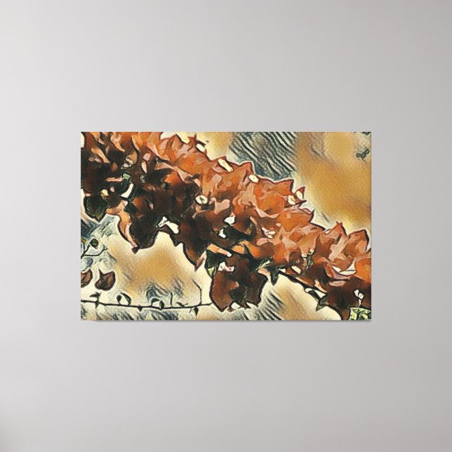 Impressão Em Tela Rosa Tree Art (Frente)