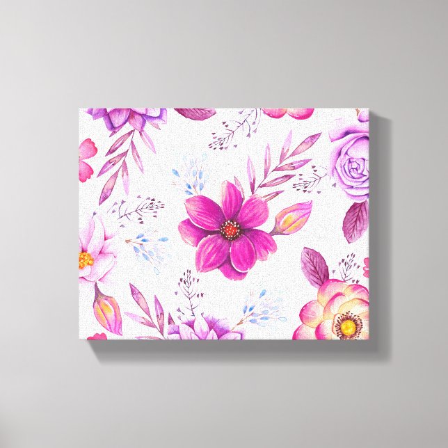 Impressão Em Tela Rosa violeta (Frente)