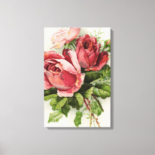 Impressão Em Tela Rosas Antiquados da Vintage Art