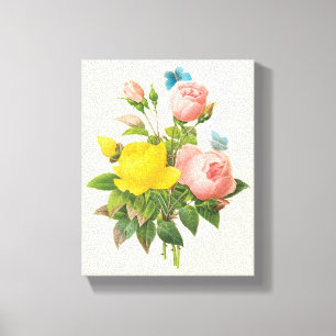 Impressão Em Tela Rosas Chás Persas Amarelas Vintage por Redoute