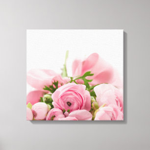 Impressão Em Tela Rosas de Casamento Rosa