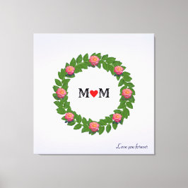 Impressão Em Tela Rosas Personalizadas no Aro de Louro