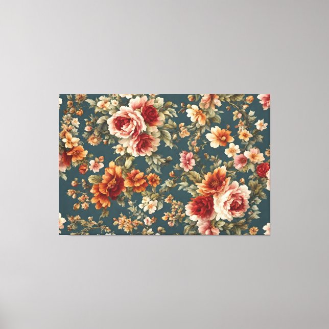 Impressão Em Tela Rosas românticas refinados e flores lindas (Frente)