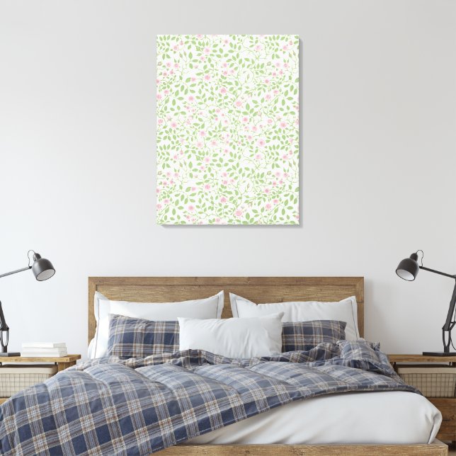 Impressão Em Tela Rosas selvagens (Insitu(Quarto))