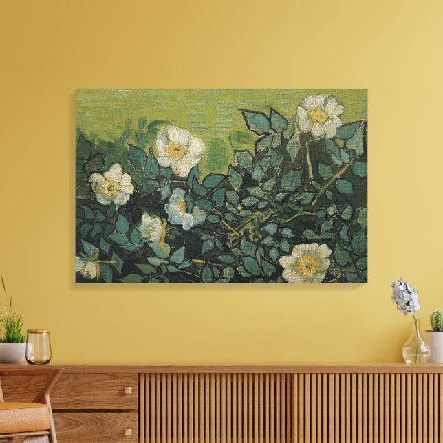 Impressão Em Tela Rosas selvagens de Vincent van Gogh (Insitu(Sala de estar))