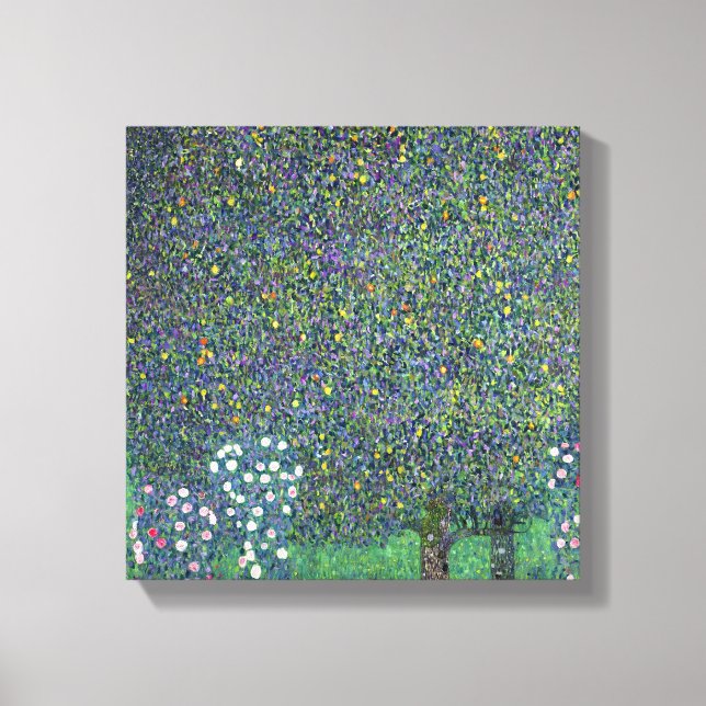 Impressão Em Tela Rosas sob as árvores, c.1905 (Frente)