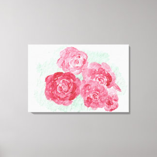 Impressão Em Tela Rosas vermelhas