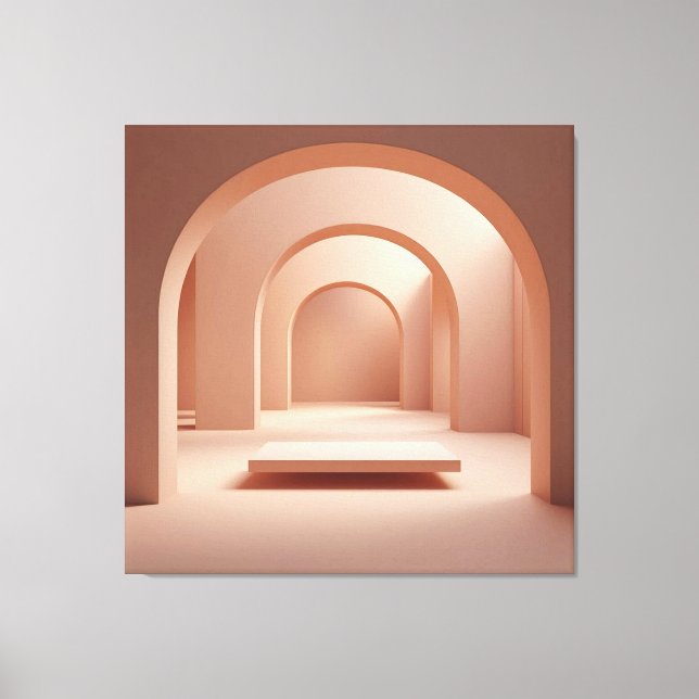 Impressão Em Tela Rosé Archway Serenity (Frente)
