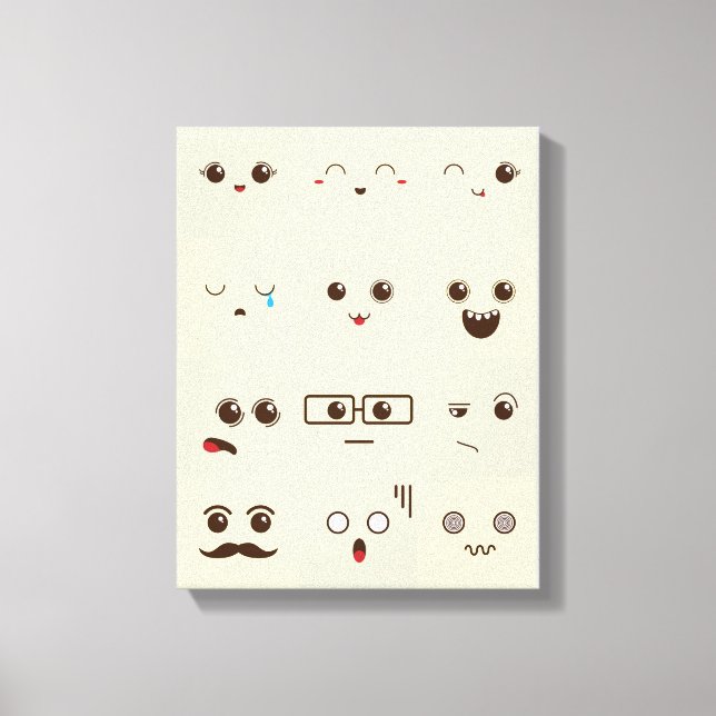 Impressão Em Tela Rosto bonito (Frente)