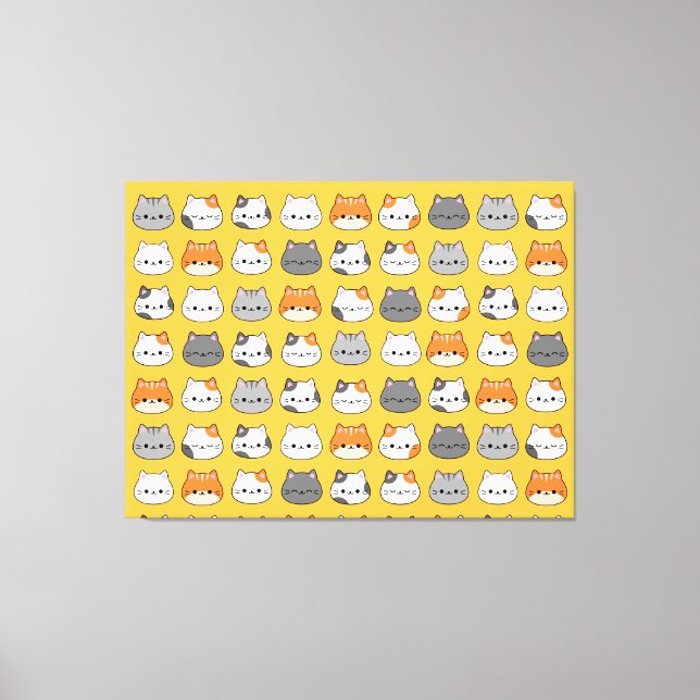 Impressão Em Tela Rosto de Gato Laranja Cinto (Frente)