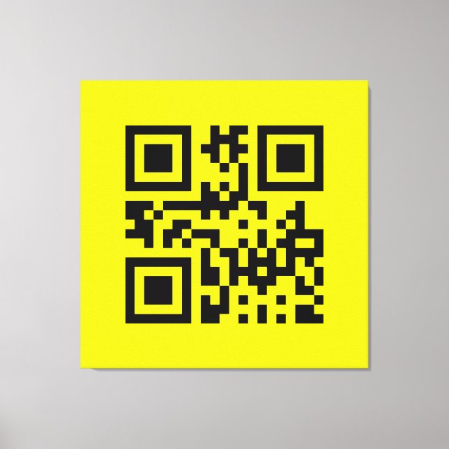Impressão Em Tela Rosto feliz invertido ☻ — Código QR (Frente)