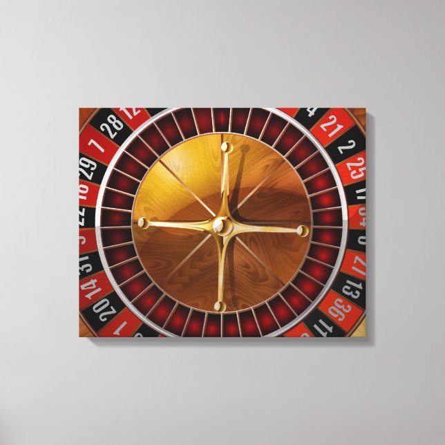 Impressão Em Tela Roulette Wheel (Frente)