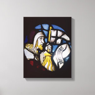 Impressão Em Tela Roundel do profeta Jeremiah, século 15