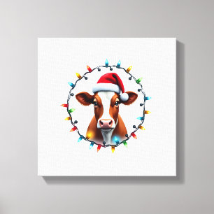 Impressão Em Tela Roupas de Natal de Animais de Fazenda do Agriculto