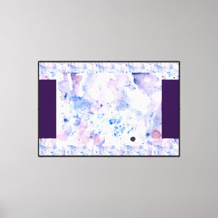 Impressão Em Tela Roxo na minha Aquarela