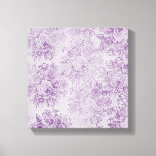 Impressão Em Tela roxo rústico, chique, flores de lavanda pálidas,