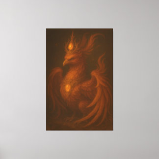 Impressão Em Tela Royal Golden Phoenix – Elite Fine Art Collection