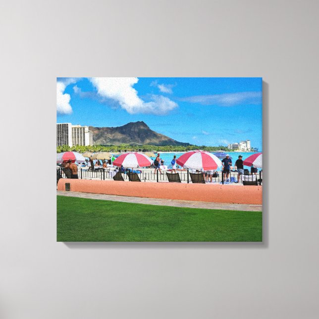 Impressão Em Tela Royal Hawaiian Wall (Frente)
