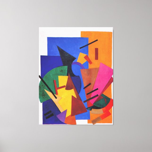 Impressão Em Tela Rozanova - Voo de um avião, (Frente)