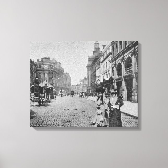 Impressão Em Tela Rua. Ann's Square, Manchester, c.1910 (Frente)