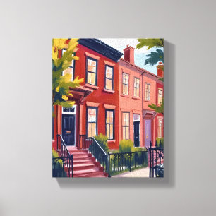 Impressão Em Tela Rua Beacon Boston Massachusetts Pintura
