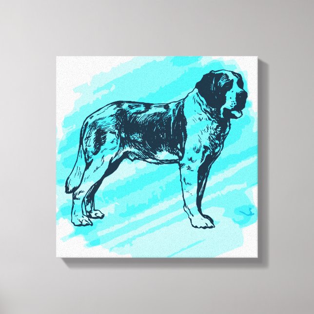 Impressão Em Tela Rua Bernard dog (Frente)