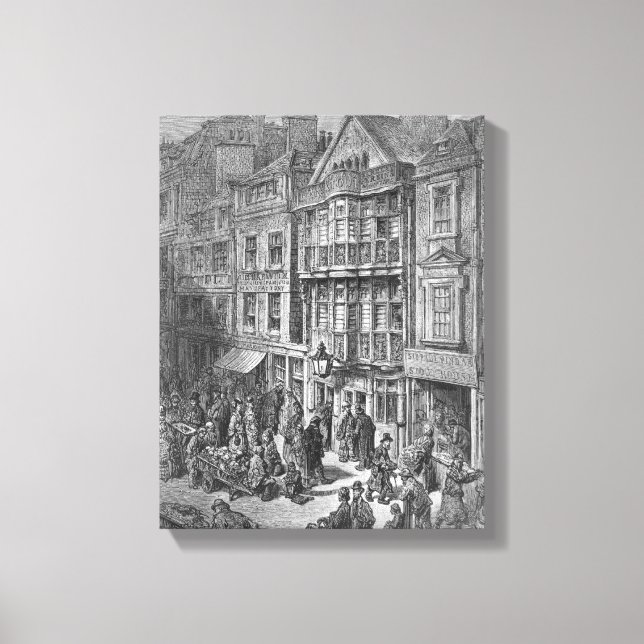 Impressão Em Tela Rua Bishopsgate (Frente)