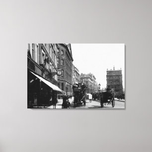 Impressão Em Tela Rua da rainha Victoria, Londres, c.1891