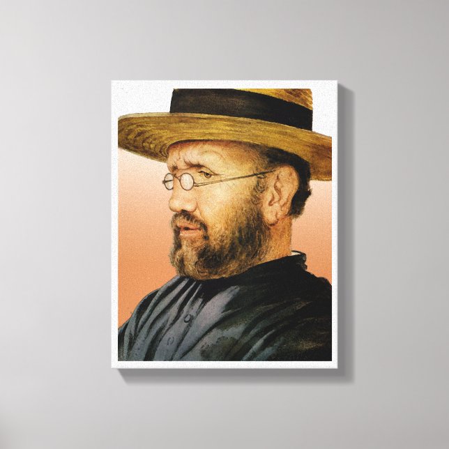 Impressão Em Tela Rua. Damien de Molokai (Frente)