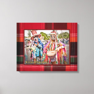 Impressão Em Tela RUA das Ilhas Virgens dos EUA. Croix Masqueraders 